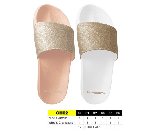 CH02 - Claquettes enfants CHIRINGUITO - Taille 30 à 35 - 12 paires 